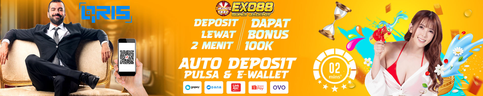 DEPOSIT ANDA LEWAT DARI 2 MENIT?